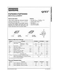 DataSheet FQP8N90C pdf
